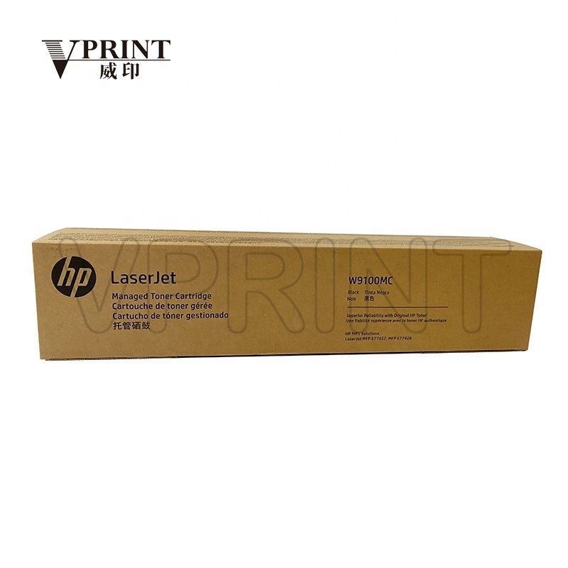 Original and NEW W9100MC Managed Toner Cartridge Black for HP LaserJet  E77422 E77428 Printer Spare Parts