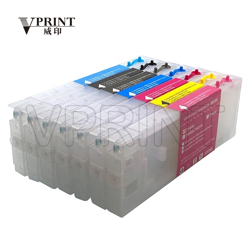 T5441 T5442 T5443 T5444 T5445 T5446 T5447 Ink Cartridge for Epson Stylus Pro 4000 4400 4800 4880 7600 9600 Printer Parts 300ml