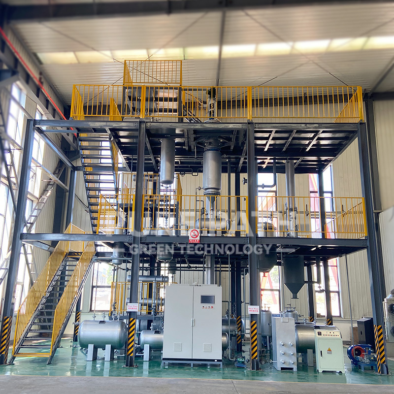 PPGT Waste Tyer Pyrolysis Oil Recycling Plant to Diesel Euro 3 to Euro 5 lower sulfer than 50PPM with Extraction and UODS Tech