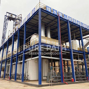 5-100TPD Capacity Base Oil Production Line Continuous Work Waste Engine Oil Refinery For Sale