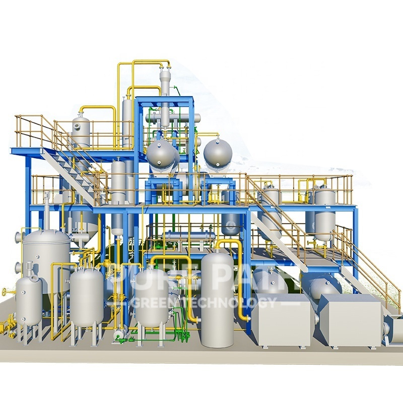 Waste Motor Oil Refining Plant Used Engine Oil to Diesel Recycling Machine Manufactures 2-50 TPD China Provided New Product 2023