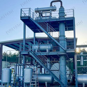 Automatic Control Small Scale Capacity Mini Waste Engine Oil Refinery For Sale