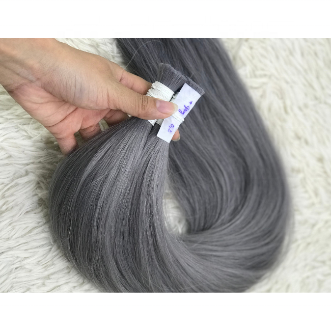 Hot Sale High Quality Raw Cuticle Aligned Virgin Human Hair Grey Color  Top Wholesale Body Wave 100% Virgin Human Vietnamese Hai