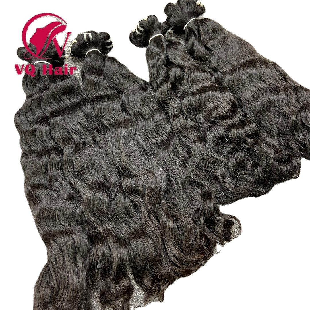 Best quality Raw Vietnamese hair direct from vietnamese temple 100% raw unprocessed wavy natural texture and color