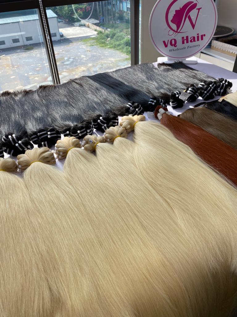 Wholesale Customized Machine Hair Volume Weft Top Quality 100% Remy Virgin Vietnamese Human Hair Double Drawn Volume Weft