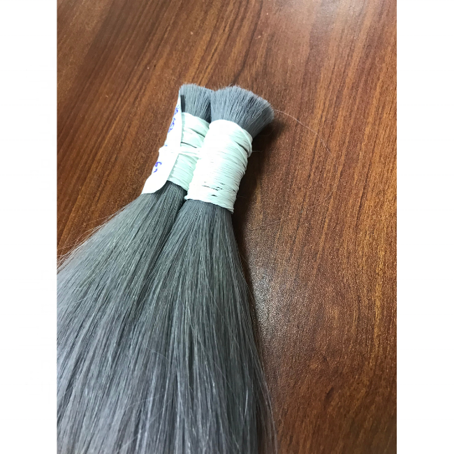 Hot Sale High Quality Raw Cuticle Aligned Virgin Human Hair Grey Color  Top Wholesale Body Wave 100% Virgin Human Vietnamese Hai