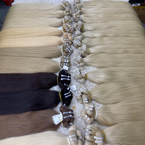 Wholesale Customized Machine Hair Volume Weft Top Quality 100% Remy Virgin Vietnamese Human Hair Double Drawn Volume Weft