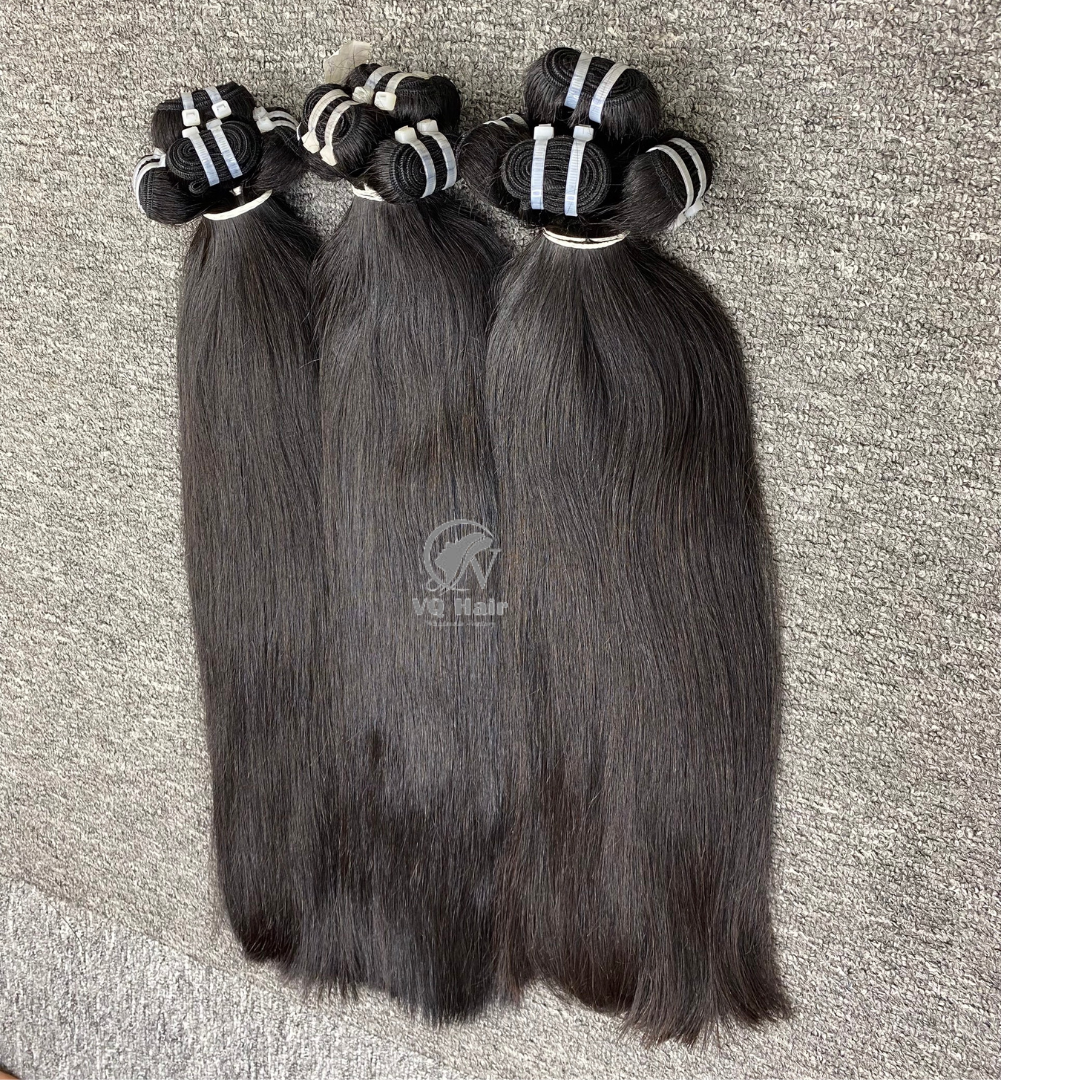 Straight Hair Women Best Quality Vietnamese Raw Hair Bundles 2023 Hot Selling Natural Wholesale Price Unprocessed Raw Hair