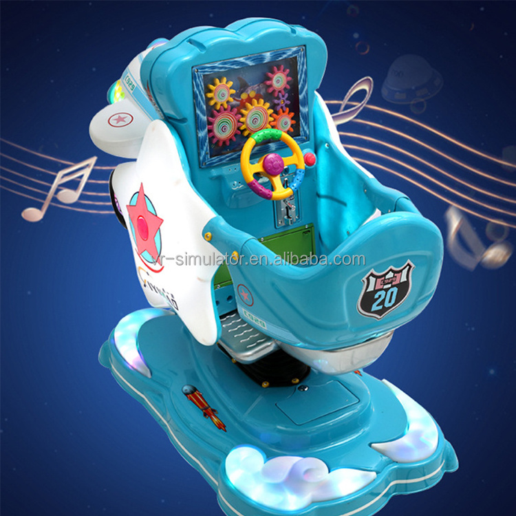 Factory direct sale Aviator No.1 swing machine baby electric coin-operated cradle MP5 kid toy car