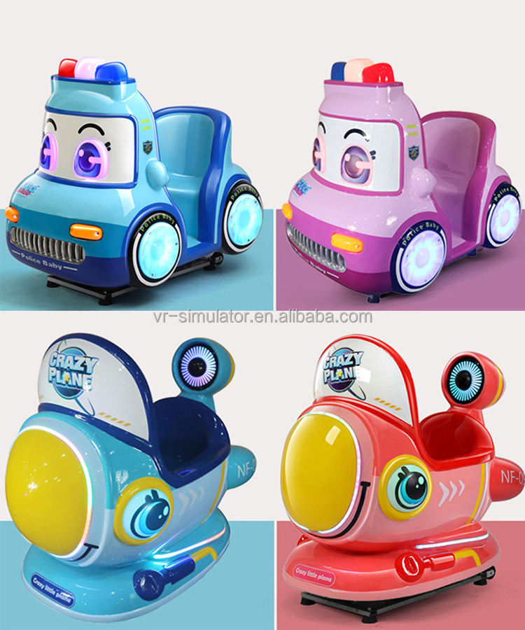 Rocking Machine Coin-operated Rocking Car Supermarket Children's Playground Commercial Electric Fiberglass Coin Pusher >3 Years