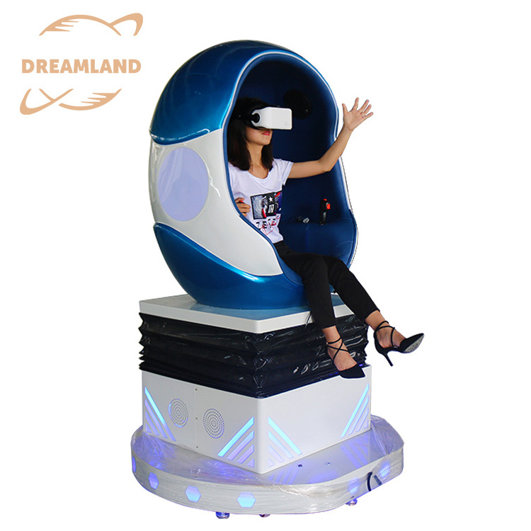 Attractive HD Screen Single Seat 7D Egg VR Cinema 9D Cinema Simulator Virtual Reality 9D VR Egg Chair