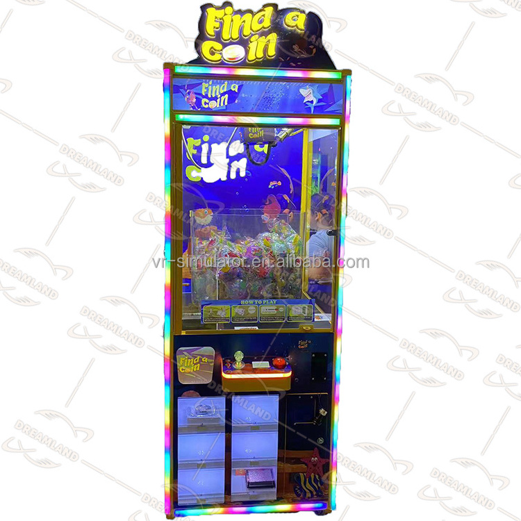 Dreamland Coin operated find the key claw crane prize vending machine for shopping mall