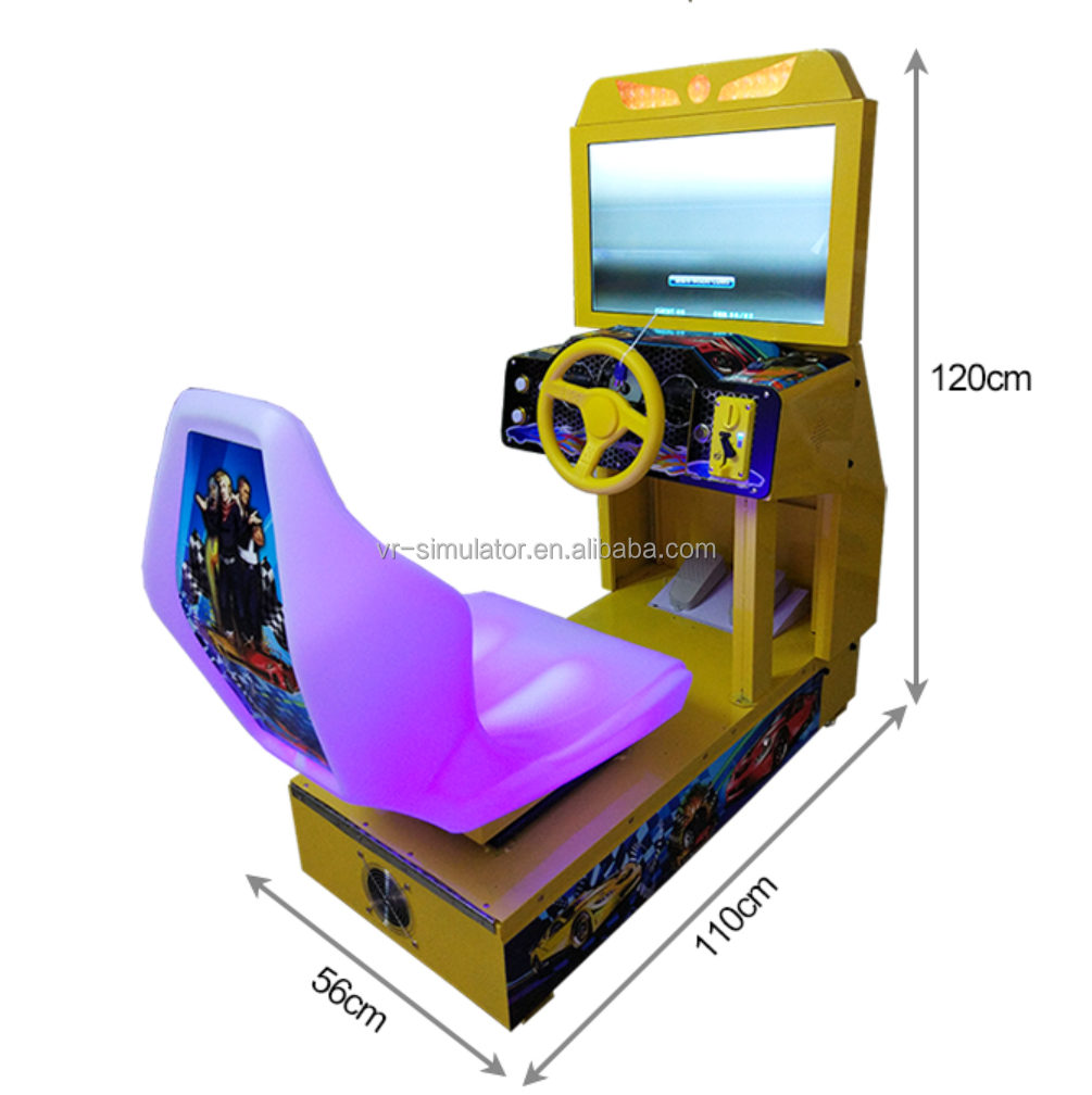 Arcade kids game room car racing machine 1 players mini kids outrun arcade games