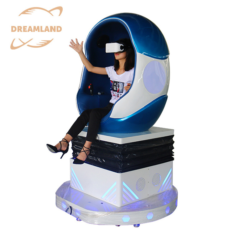 Attractive HD Screen Single Seat 7D Egg VR Cinema 9D Cinema Simulator Virtual Reality 9D VR Egg Chair