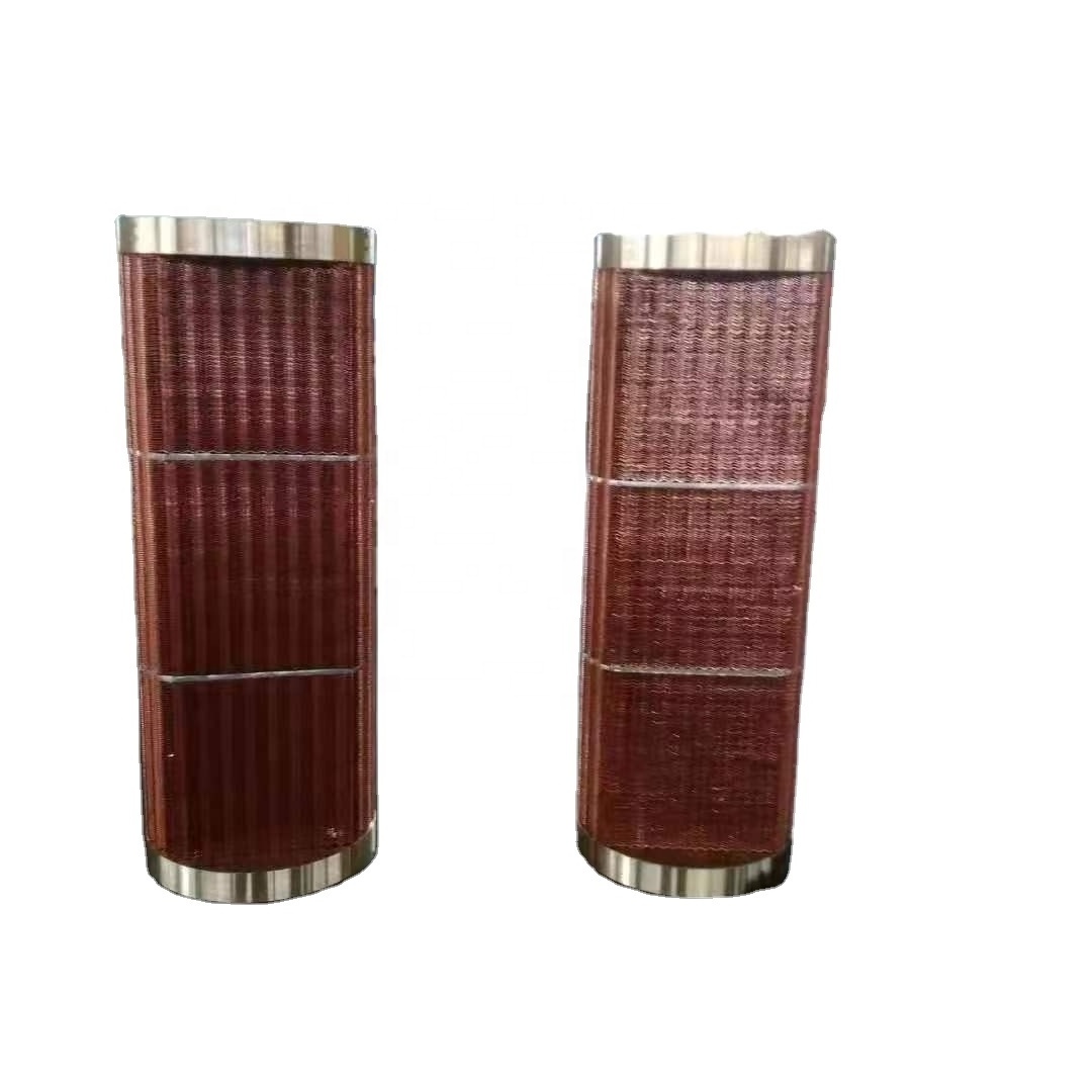 Copper / Copper Nickel Tube Copper Fin Marine Aftercooler 6BTA Core PN 4933309 3974302 3977267