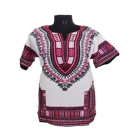 100 % Cotton Made In India Heavy Quality Unisex African Dashiki Shirts Tops Blouse T-shirts Boho Thailand