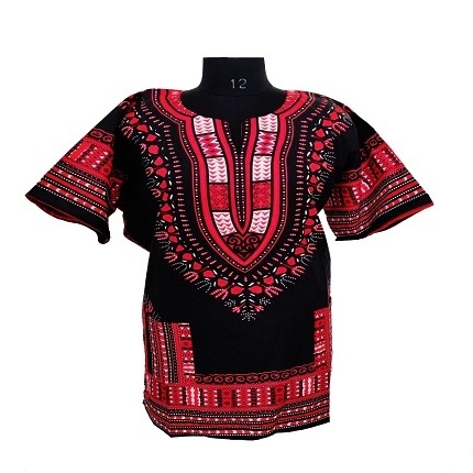 100 % Cotton Made In India Heavy Quality Unisex African Dashiki Shirts Tops Blouse T-shirts Boho Thailand