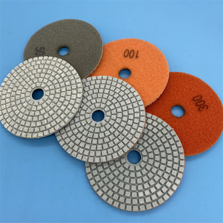 Granite Grinding Tools Flexible Diamond Sanding Disc Wet Polishing Pads