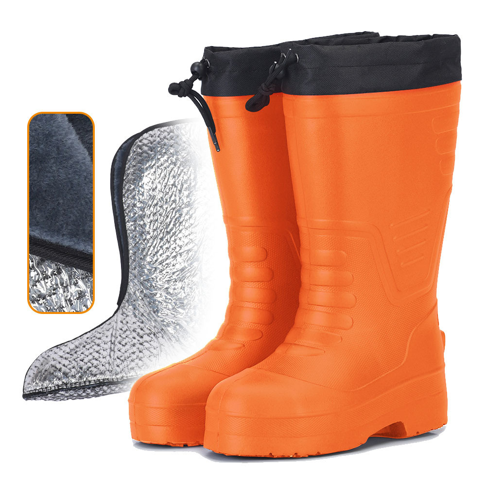 Lightweight Eva Winter Snow Warm Botas De Goma Lluvia Para La Nieve Men S Foam Working Rubber Sole Gumboots Rain Boots