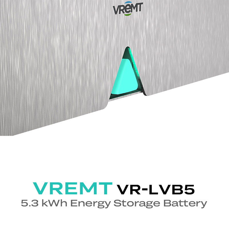 VREMT Long Cycle Life Ultra-thin Design 5.3kWh Battery For Residential Electrical Energy Storage System