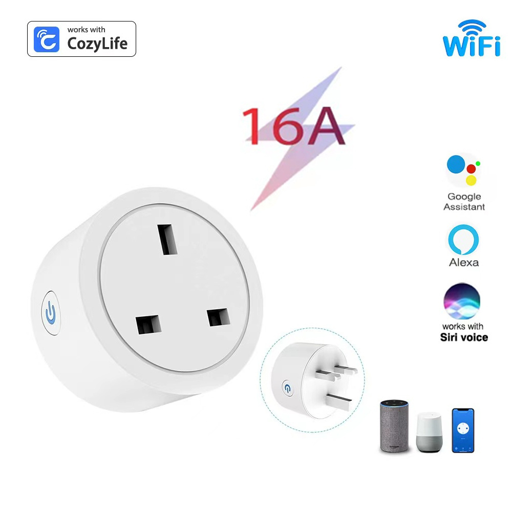 UK Plug Controlled Electric Automation Mini Remote Control Portable Socket Timer Outlet Home Wifi cozylife Smart Plug Socket