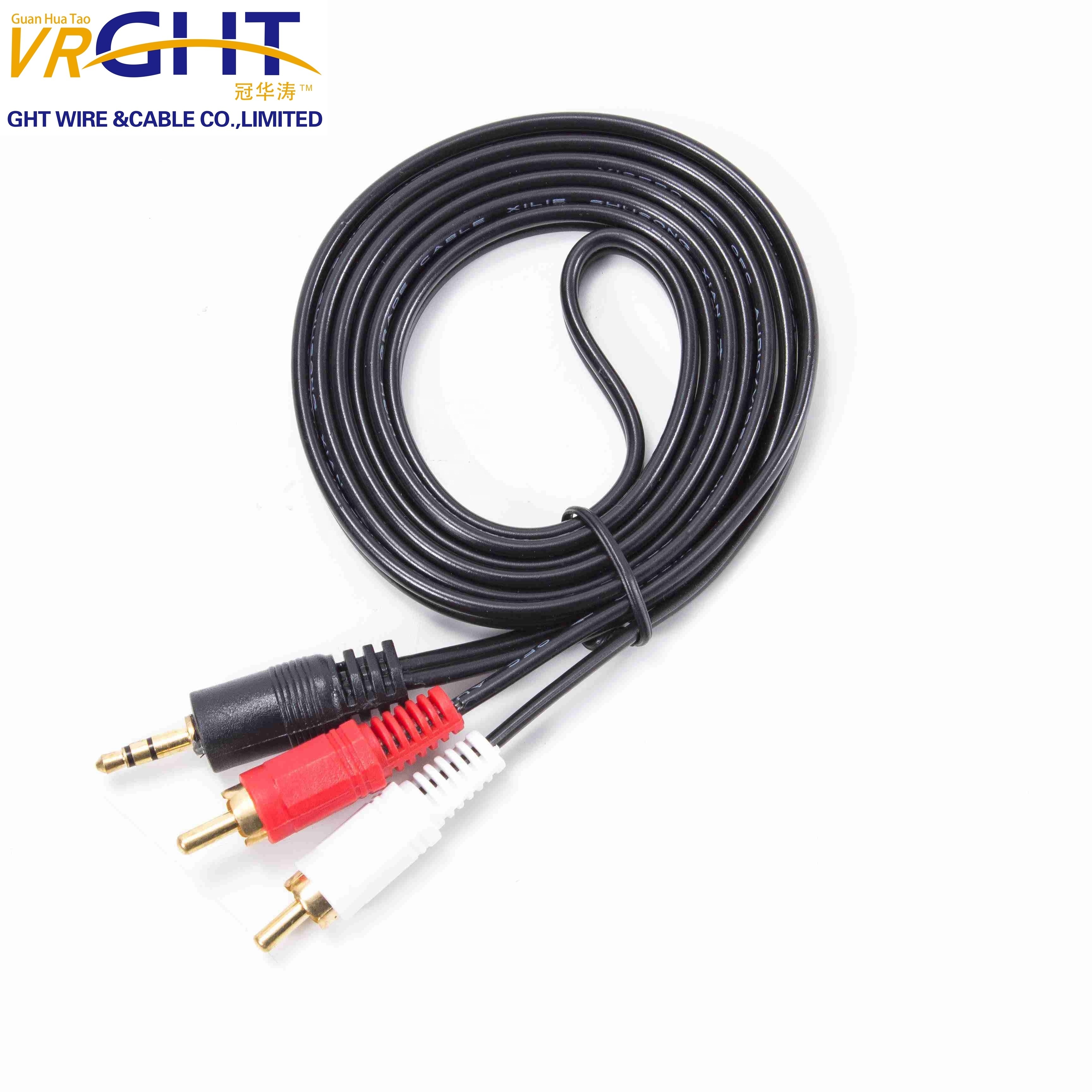 1.8M for PS2 AV Cable Line Audio Video component Cables Cord Wire 3 RCA TV Lead for PS1/PS2/PS3 Game Console AV Cable