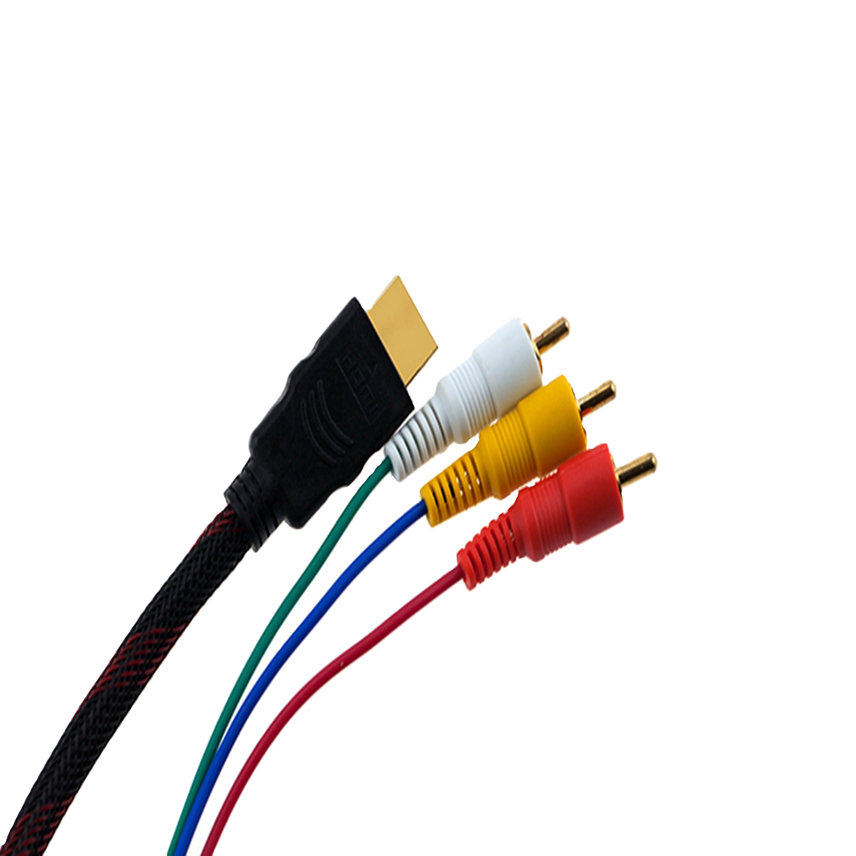 1.8M for PS2 AV Cable Line Audio Video component Cables Cord Wire 3 RCA TV Lead for PS1/PS2/PS3 Game Console AV Cable