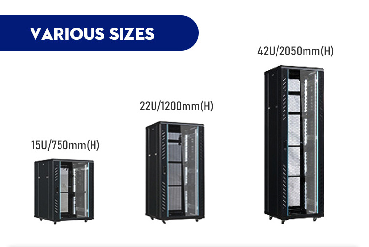 Server network cabinet 600x600x1600 data center switch cabinet rack 19 inch floor standing opening frame rack