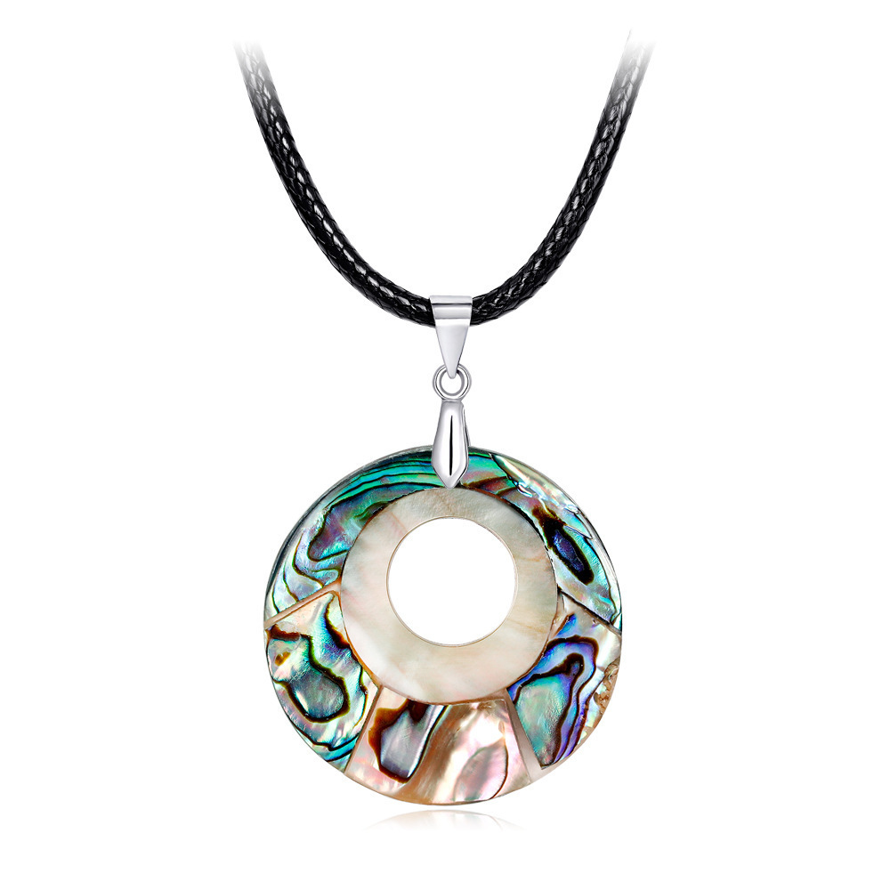 New Zealand Abalone MOP Shell Alloy Teardrop Pendant Bead Natural Gem Water Drop Paua Necklace Women Men Reiki Jewelry