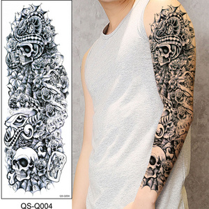 Large Arm Sleeve Tattoo Angel Wings Pigeon Jesus Waterproof Temporary Tattoo Sticker Holy Holiness Men Full Skull Totem Tattoo