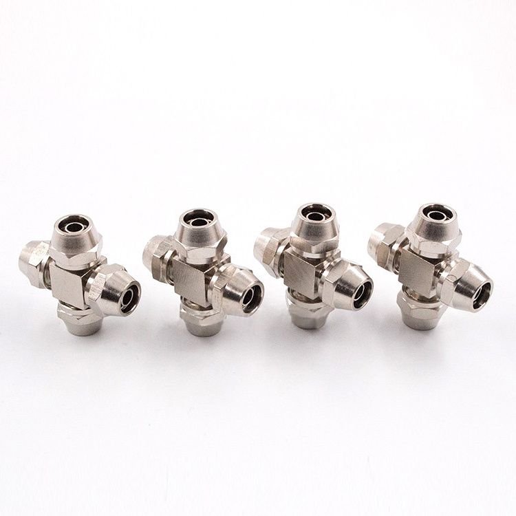 4 way pipe fitting tube connector quick connection fittings