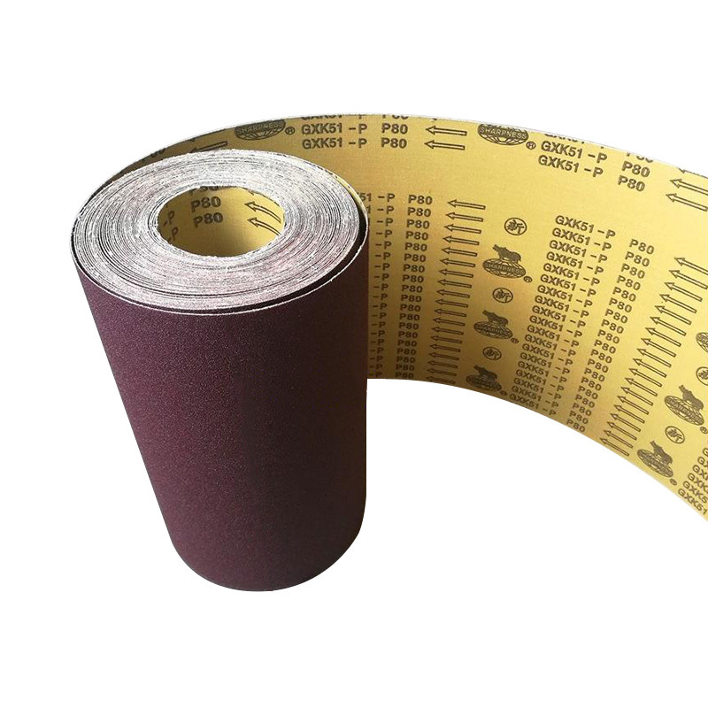 customized aluminium oxide abrasive roll gxk51 sanding paper roll