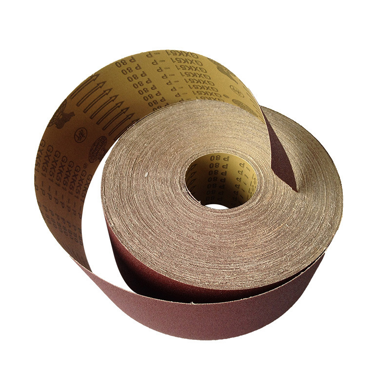 customized aluminium oxide abrasive roll gxk51 sanding paper roll