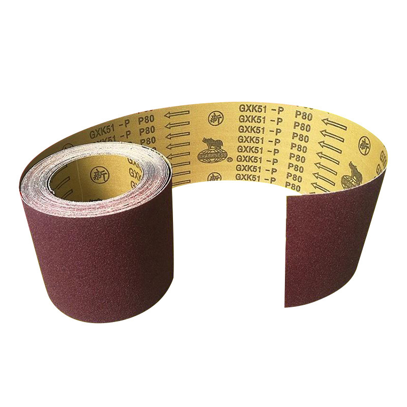 customized aluminium oxide abrasive roll gxk51 sanding paper roll