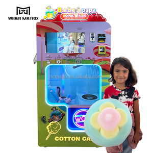 New-Design Full Automatic Candy Flower Floss Vending Machine with 21.5 Inches Touch Screen Coin and Credit Card Payment System