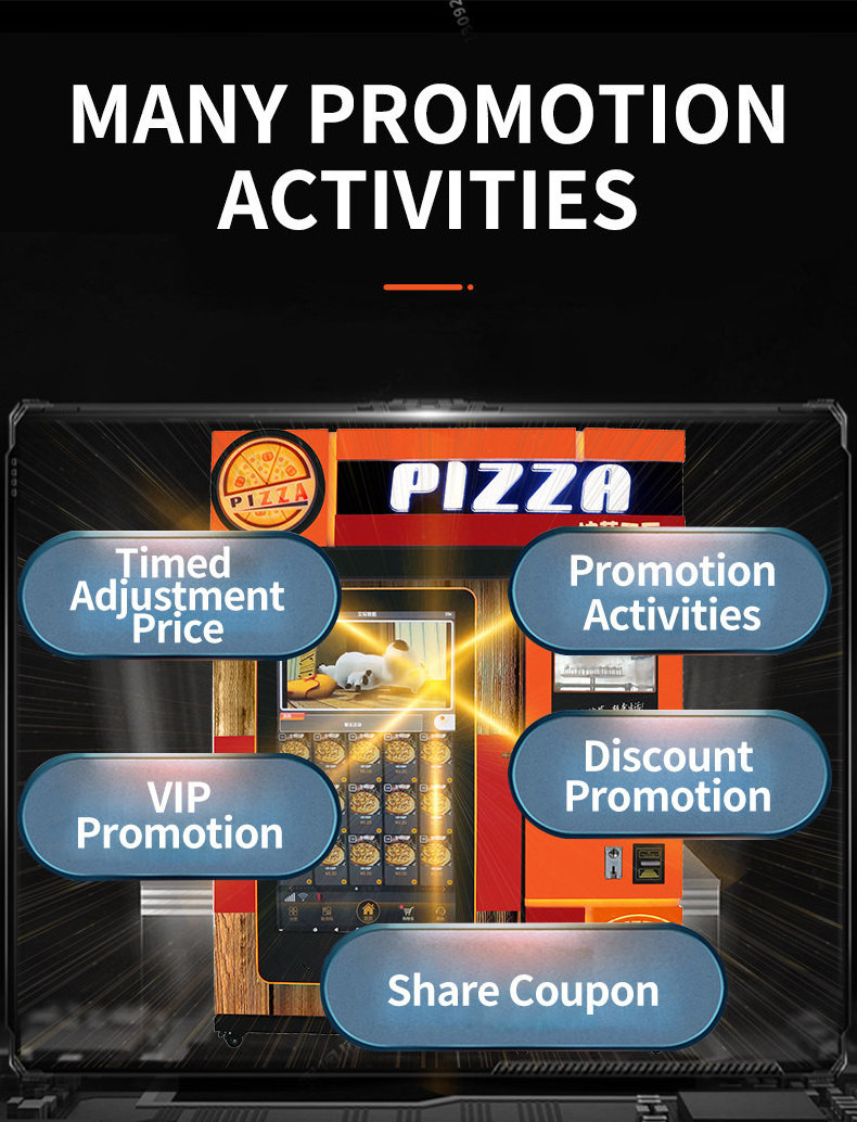 Made In China Hot Food Pizza Bread Vending Machine Automatic Pizza Vending Machine Fully Automatic