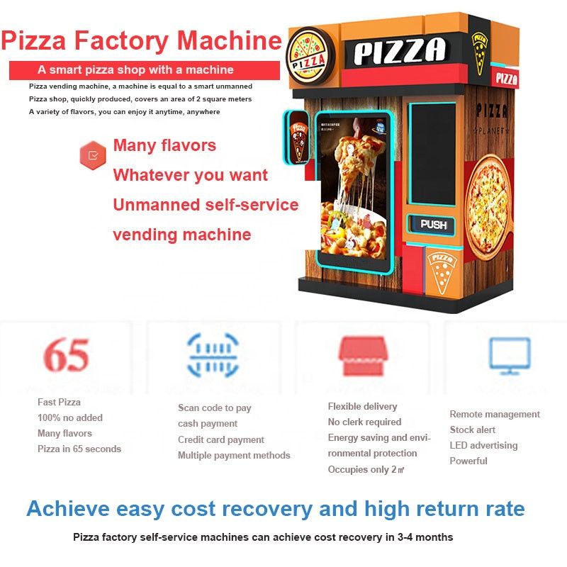 Made In China Hot Food Pizza Bread Vending Machine Automatic Pizza Vending Machine Fully Automatic