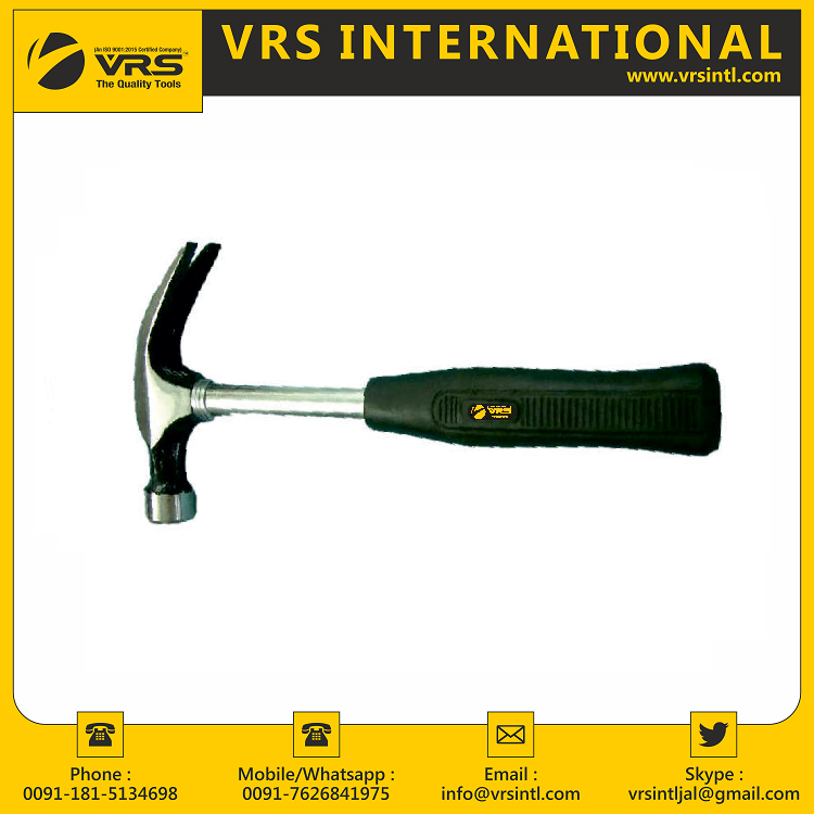 Best Selling Polished Carbon Steel Head Claw Hammer Steel Shaft with Customized Logo, Size and Color at Reasonable Price