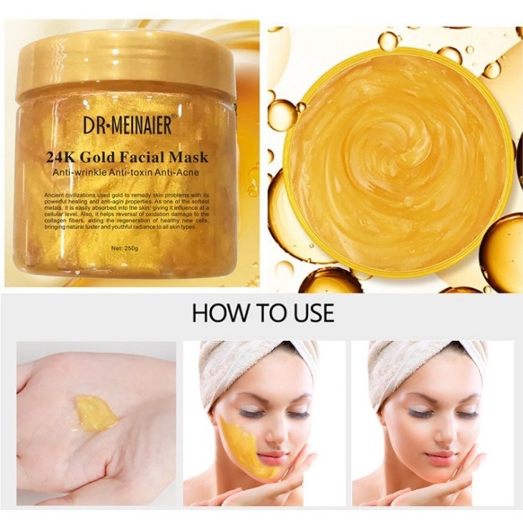 DR.MEINAIER 24K Gold Facial Mask anti-wrinkle anti-toxin anti-acne no-washing sleeping mask