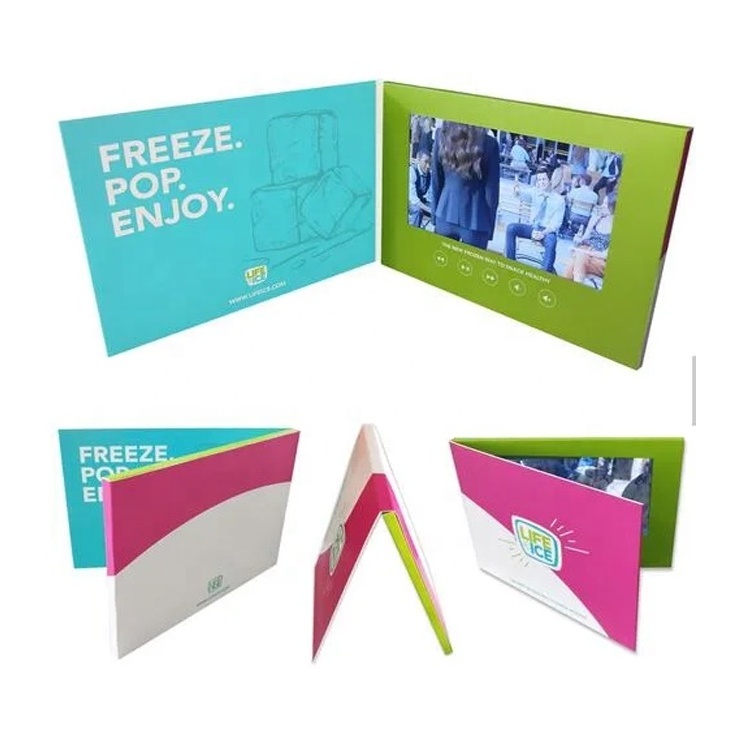 LCD Video Brochure Business Card 7 inch 10 inch LCD Screen Video Brochure for Video Publicity