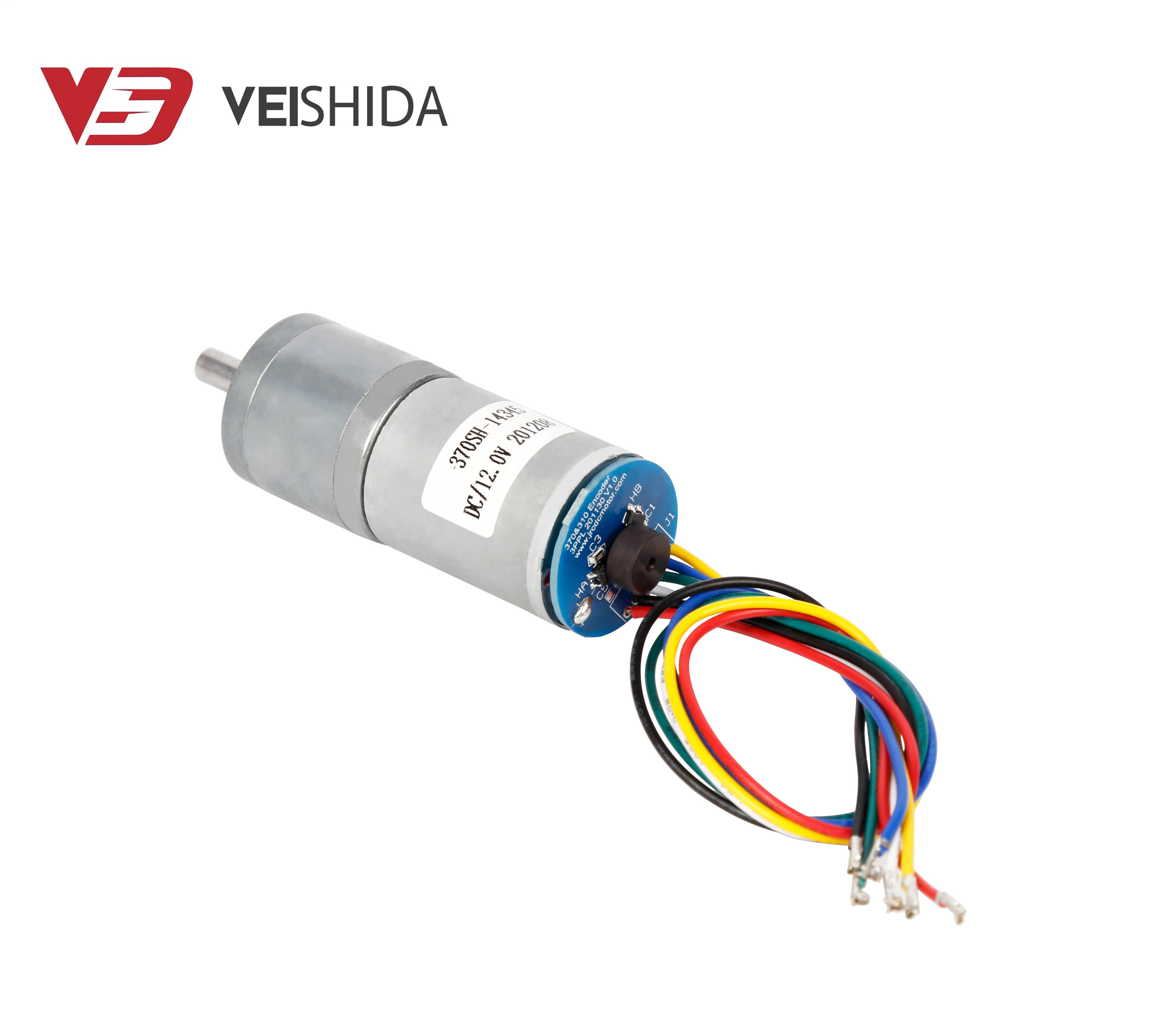 VSDMotor Mini DC 370 Motor with 25mm GearBox 1000rpm Small Noise High Torque 12v Dc Gear Motor