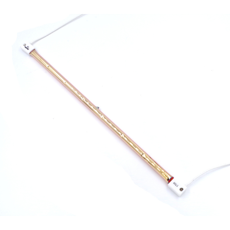 VSEC Gold Coating IR Emitter Quartz Tube Heater Middle Wave Halogen Lamp for Analyzer 2000w