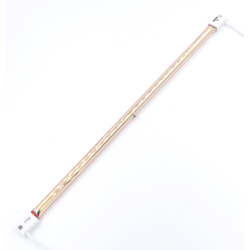 VSEC Gold Coating IR Emitter Quartz Tube Heater Middle Wave Halogen Lamp for Analyzer 2000w