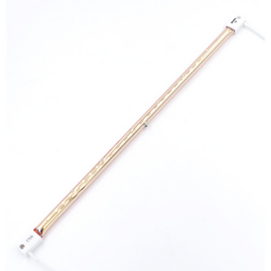 VSEC Gold Coating IR Emitter Quartz Tube Heater Middle Wave Halogen Lamp for Analyzer 2000w