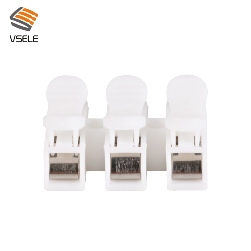 LED Strip Light Quick Wire Connecting CH-2 Spring Wire Connectors Electrical Cable Clamp Terminal Block Connector