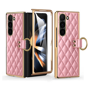 VIETAO Stylish Protective Case for Samsung Galaxy Z Fold6 with Anti-Shock Design and Screen Guard, Fold5 Cover with Ring Holder