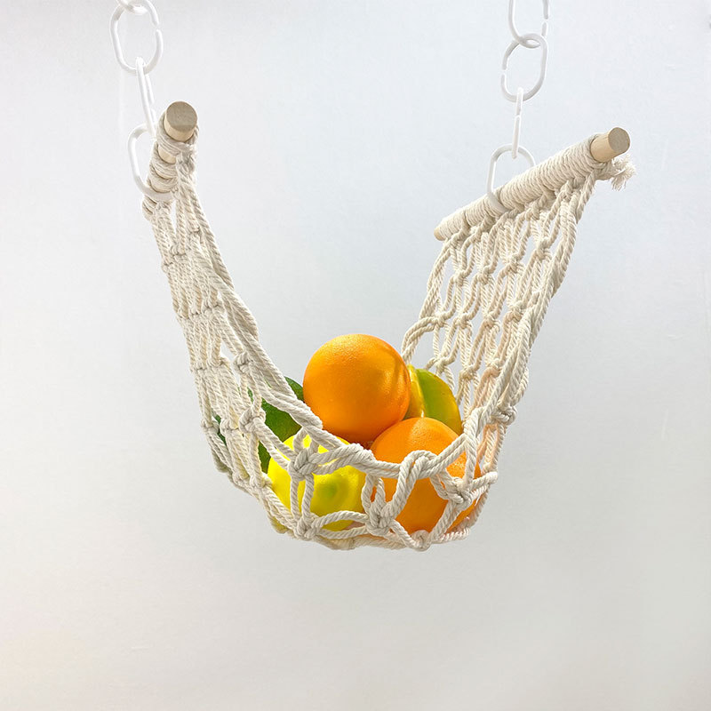 Artilady Accept Customer design free sample hanging fruit hammock macrame fruit hammock Macrame Hanging Basket Boho Home Decor