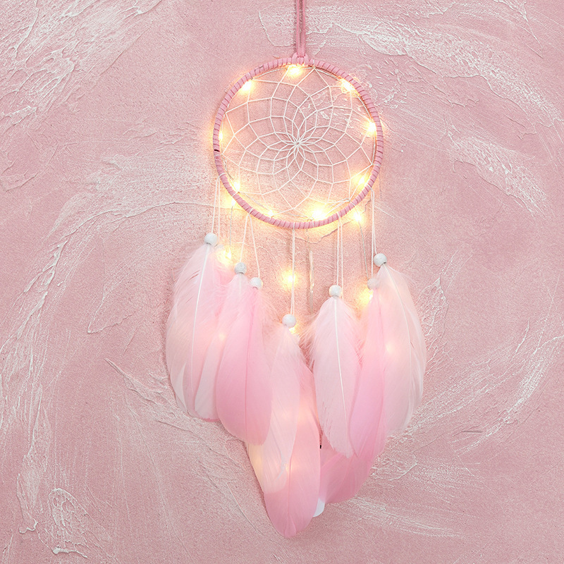 Artilady Handmade Dream Catcher Dream catcher Kpop Charms Kids Angel Dreams Gift for Girl Baby Boy Nursery Room Decoration