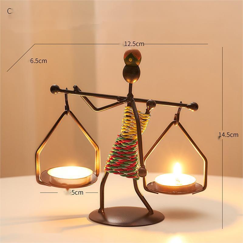 Nordic Metal Girl Candlestick Holders Gold Candle Holder For Home Decoration Gifts Wedding Dinning Table Decor