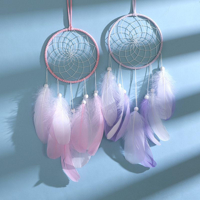 Artilady Handmade Dream Catcher Dream catcher Kpop Charms Kids Angel Dreams Gift for Girl Baby Boy Nursery Room Decoration